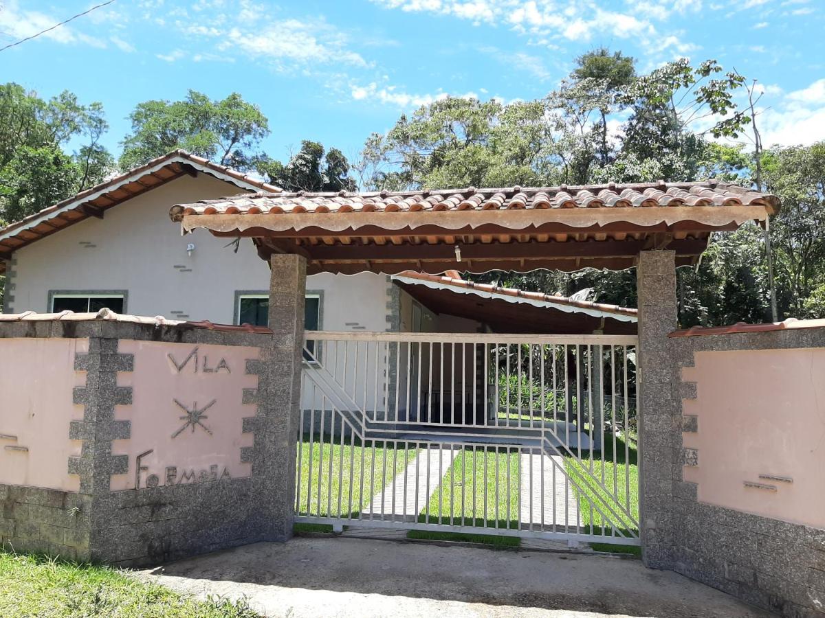 Casa Rosa Lumiar, Cachoeira Particular E Fazendinha Bagian luar foto
